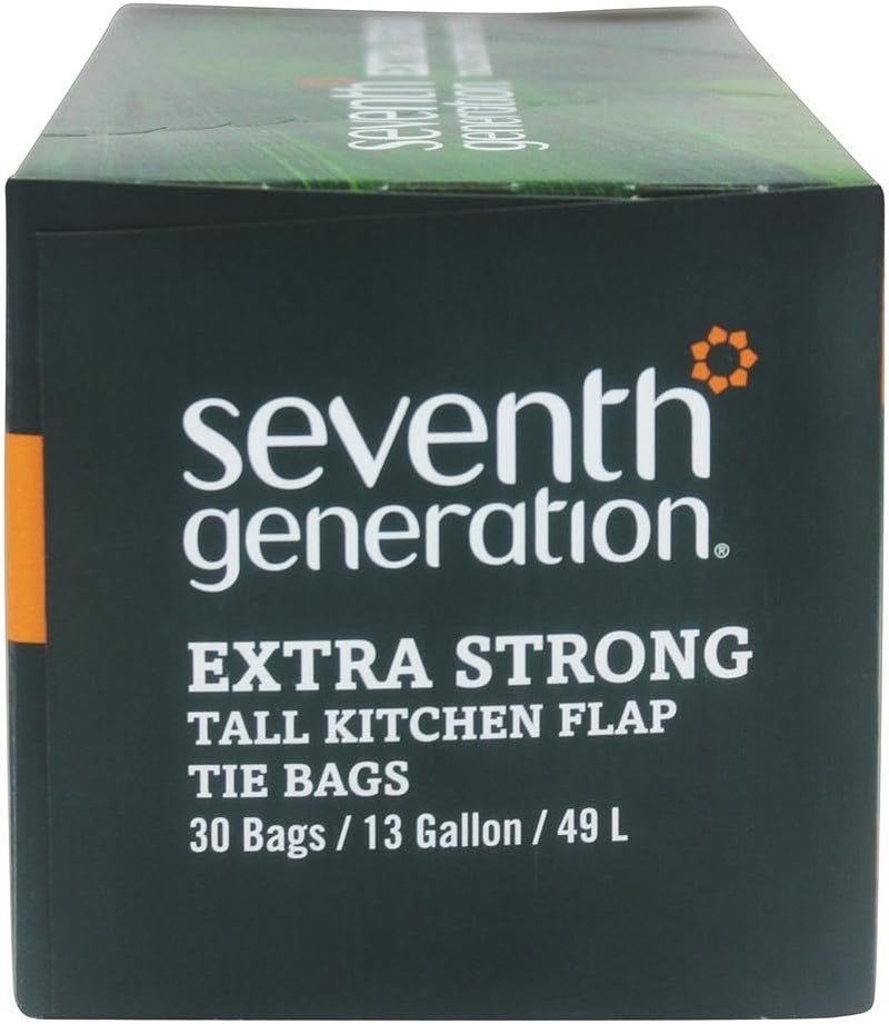 Seventh Generation Extra Strong Tall Kitchen Trash Bags, 13 Gallon, 30 Count - Image 4