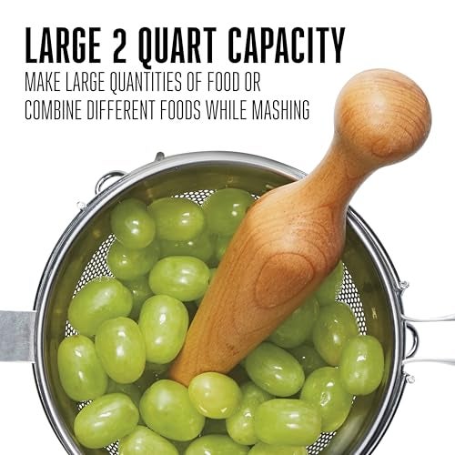 Weston Stainless Steel Cone and Pestle Set (83-3030-W), 2 Quart Capacity, Dishwasher Safe, 1.9-Liter, Silver - Image 5