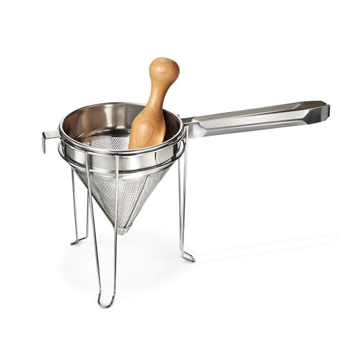 Weston Stainless Steel Cone and Pestle Set (83-3030-W), 2 Quart Capacity, Dishwasher Safe, 1.9-Liter, Silver - Image 1