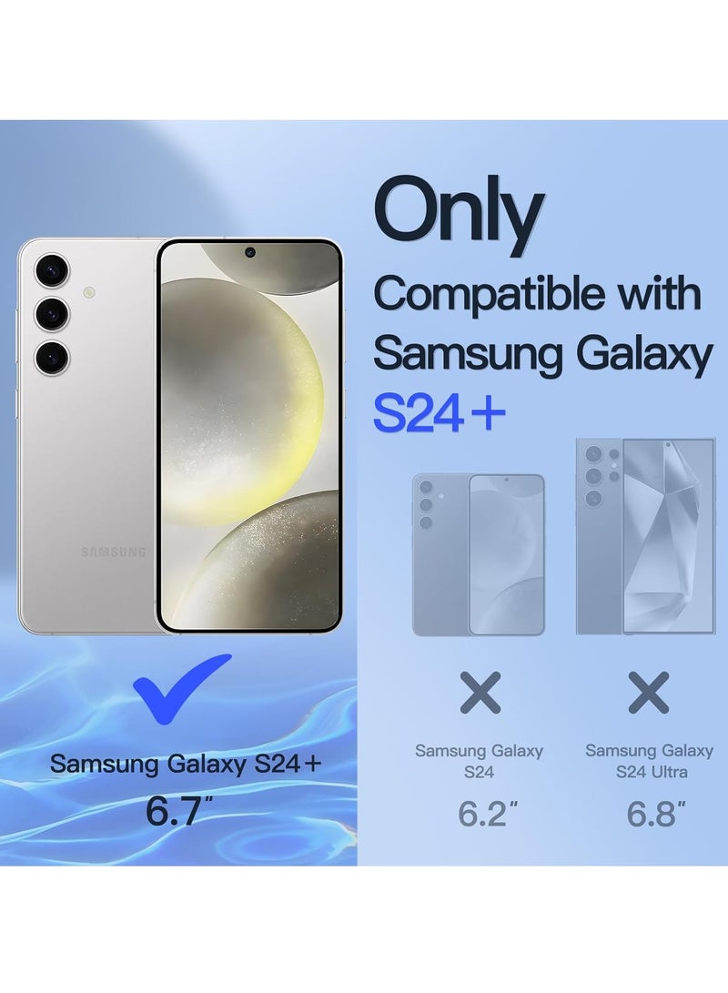 BORTONY Samsung Galaxy S24 Plus Privacy Screen Protector 9H Hardness Anti-Scratch Anti-Spy Glass with 2-Pack Protective Tempered Glass For Samsung Galaxy S24 Plus 5G 6.7-Inch - Image 2