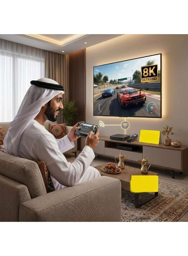 اتش 96 ماكس جهاز تلفاز ذكي H96 Max بدقة 8K ونظام أندرويد 13 (موديل جديد 2026) مع شريحة RK3528، واي فاي 6 وإيثرنت 1000M، جهاز تحكم عن بعد صوتي - Image 4