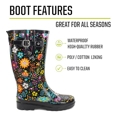 Western Chief Women's Tall Waterproof Rain Boot Outdoor Garden Shoes - Image 3