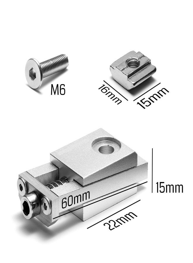 Genmitsu 4PCS Upgrade Aluminum Mini Vise Clamp Toe Clamp, for Woodworking & Metalworking Milling Project, Size 2.2" x 0.9" x 0.8" (56 x 22 x 21mm), Low Profile - Image 5
