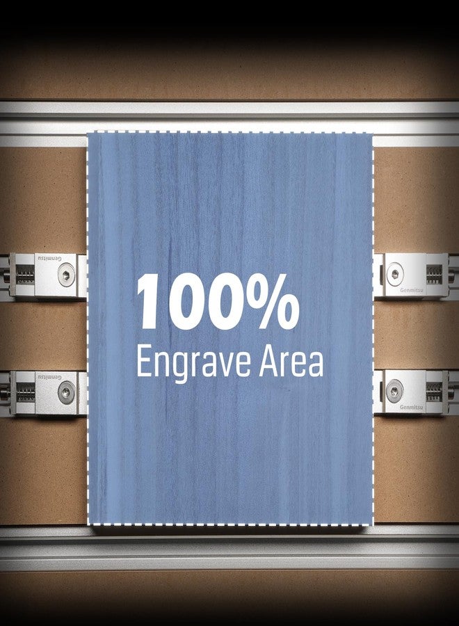 Genmitsu 4PCS Upgrade Aluminum Mini Vise Clamp Toe Clamp, for Woodworking & Metalworking Milling Project, Size 2.2" x 0.9" x 0.8" (56 x 22 x 21mm), Low Profile - Image 3