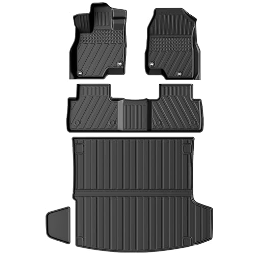 IKABEVEM Floor Mats Cargo Liner Fit for 20192026 Acura RDX All Weather TPE Floor Liner Custom Fit for RDX Accessories 1st 2nd Row and Cargo Liners Black - Image 1