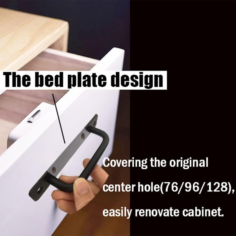 Westablize 12 Pack 5 Inch 128 mm Matte Black Cabinet Handles Aluminum Drawer Pulls Sliding Door Pulls - Image 3