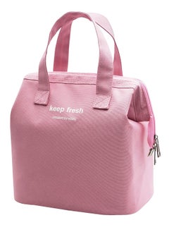 KASTWAVE Lunch Bag Bento Bag, Thickened Thermal Insulation Refrigerated Bento Tote Bag, Lunch Box Carrying Bag for Students Ladies Men Picnic Work Outdoor Pink  - Image 1
