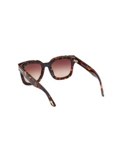 TOM FORD Women's Square Shape Acetate Sunglasses FT111552G52 Lens Size: 52 Millimeter - Dark Havana  - Image 5