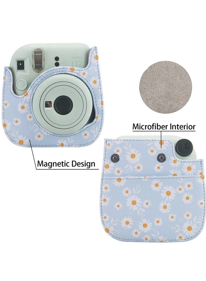 Frankmate Protective Case Compatible with Fujifilm Instax Mini 12 11 9 8 Instant Film Camera with Accessory Pocket and Adjustable Strap - Image 3