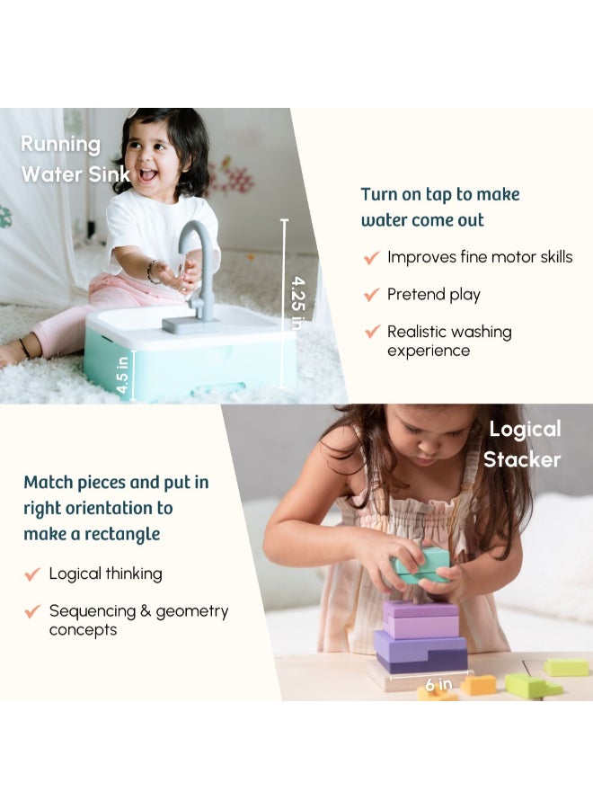 Curious Cub Montessori Learning Wooden Baby Toys Montessori Toys For 2+ Year Old  Wooden Puzzles And Baby Toys For 0 To 2 YearsDevelops Logical Thinking And Visual Skills Ideal Gift - Image 3