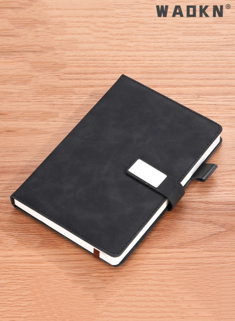 WAOKN Notebook,A5 Lined Leather Journal Notebook,Personalized Hardcover Journal Set with Pen &Gift Box,240 Pages 100gsm Thick Ruled Paper Daily Diary for Men Women School,Travel,Business,Work,Home Writing - Image 3