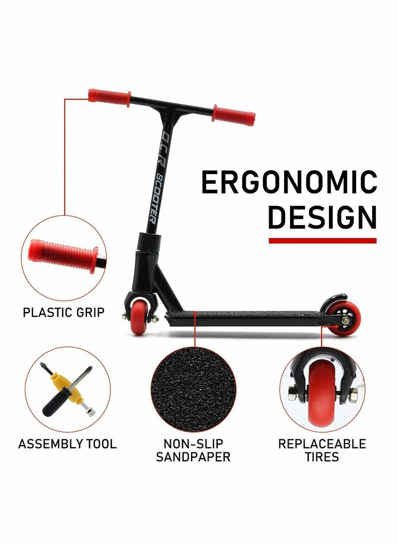 Y&D Mini Skateboards for Fingers with Pants, Alloy Finger Scooter Model Set, Interactive Toy Scooters Tools  - Image 3