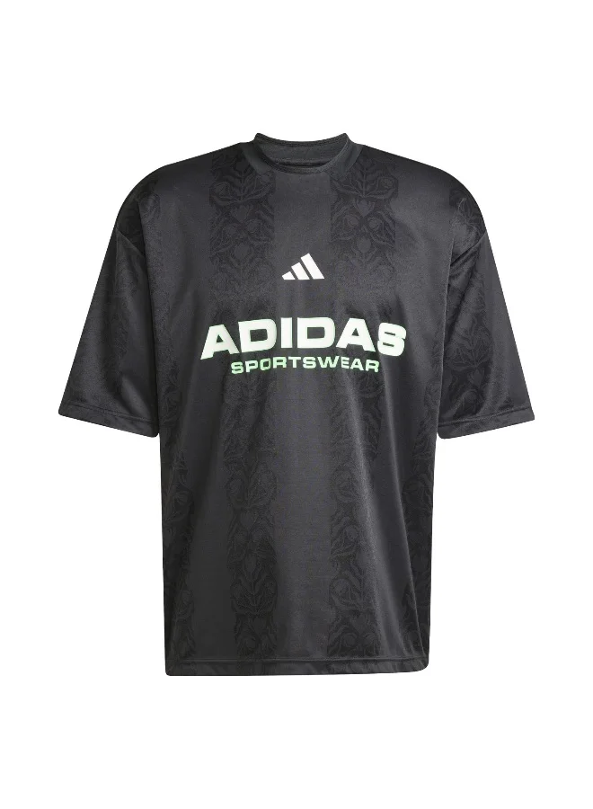adidas Adidas M Tiro Tee Q3 Black T-Shirt (Short Sleeve) T-Shirts For Men
