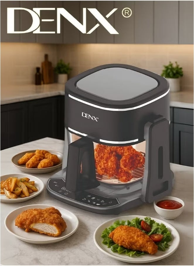 Denx DX3411 2-in-1 Air Fryer and Grill - 4.5L, 1400W, Multifunctional, Oil-Free Healthy Cooking, with Digital Display and One Touch - Image 4