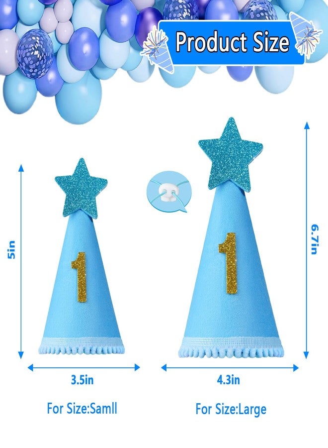 Agroon Dog Birthday Party Supplies with Hat Bandana Numbers, Light Blue Dog Birthday Set for Small Pets Puppy Boy - Image 5