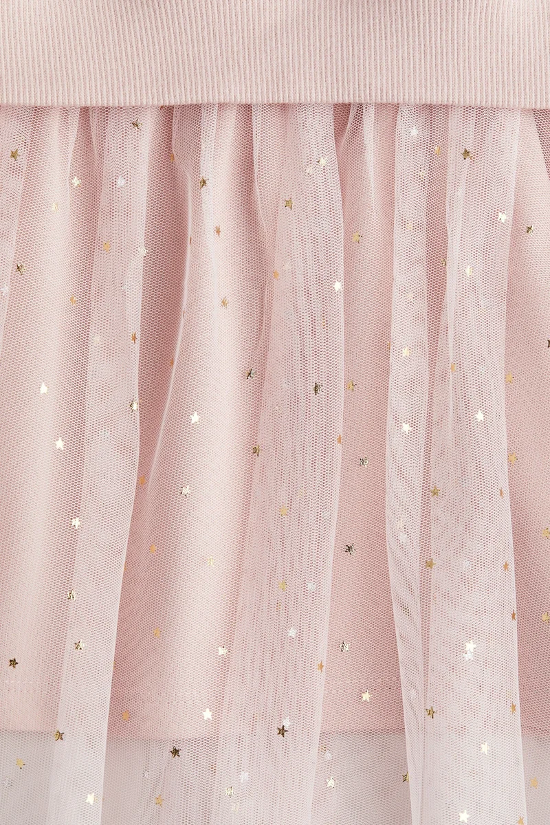 اتش اند ام فستان سويت شيرت بتنورة من التول