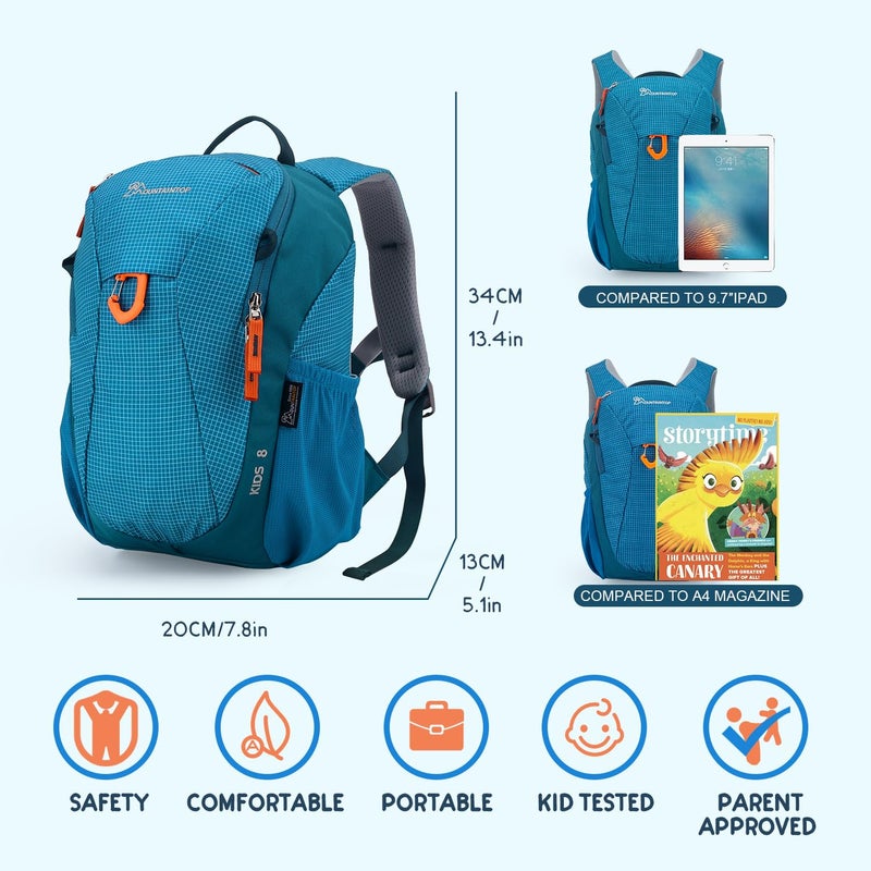 MOUNTAINTOP 8L Kids Backpack for 1-3 Year Olds,Toddler Backpack Travel Daypack with Chest Strap,Small Backpack for Preschool and Kindergarten - Image 2