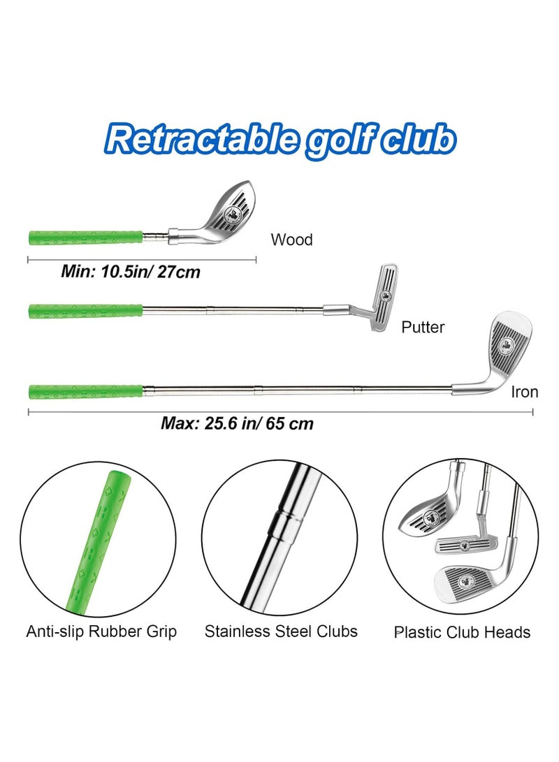 general Stainless steel telescopic clubs indoor and outdoor sports children's golf rebound set toys cultivate children's interest in sports - Image 3