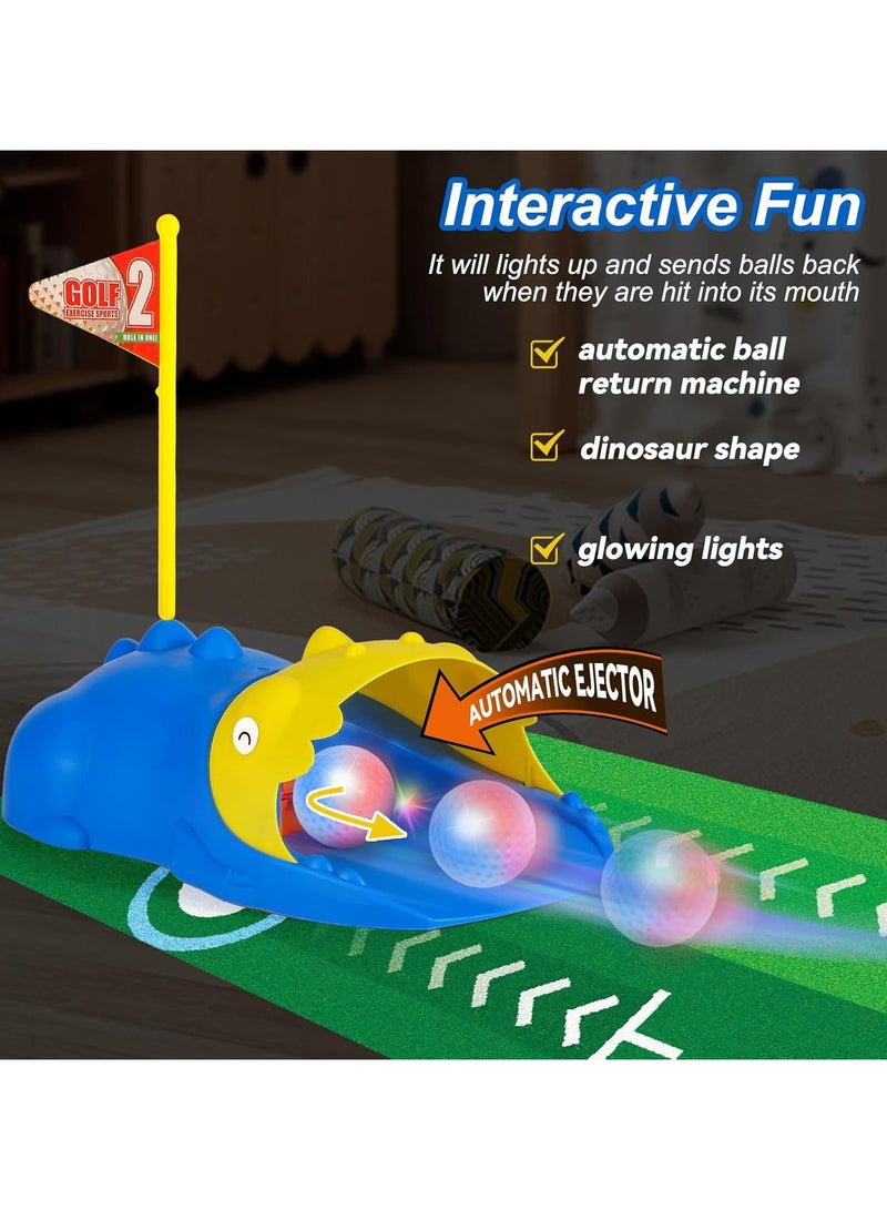 general Stainless steel telescopic clubs indoor and outdoor sports children's golf rebound set toys cultivate children's interest in sports - Image 2