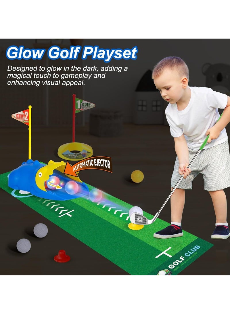 general Stainless steel telescopic clubs indoor and outdoor sports children's golf rebound set toys cultivate children's interest in sports - Image 4