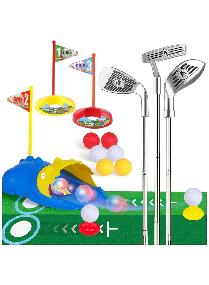 general Stainless steel telescopic clubs indoor and outdoor sports children's golf rebound set toys cultivate children's interest in sports - Image 1