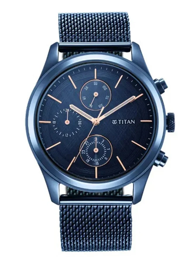 تيتان Titan Blue Dial Analog with Date Watch for Men