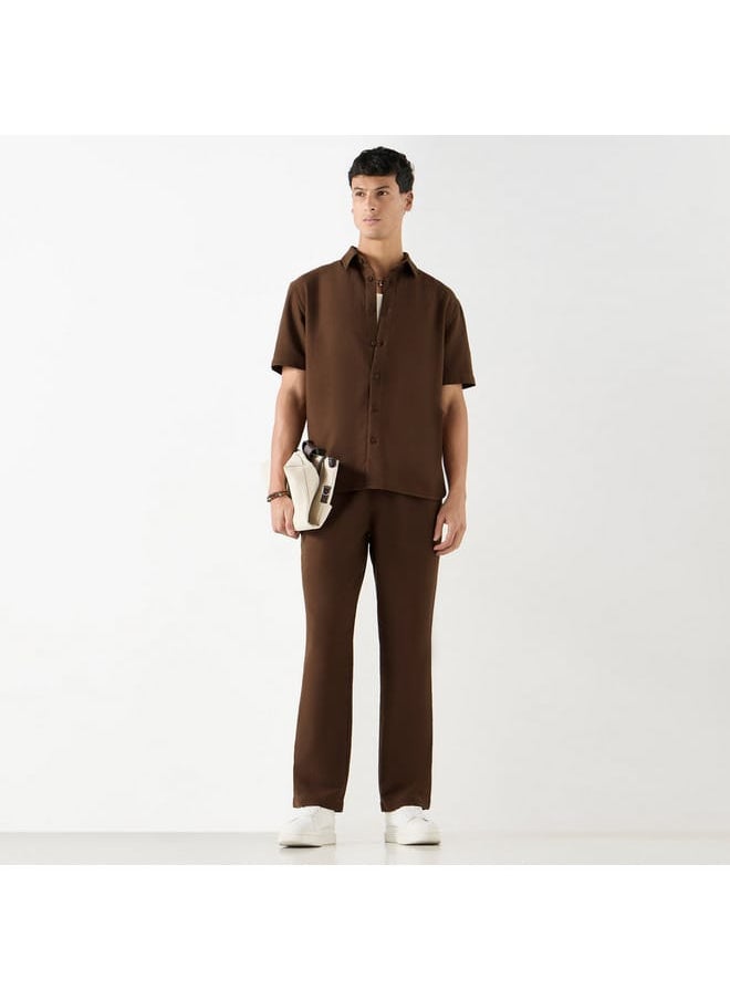 Iconic Iconic Textured Shirt with Short Sleeves  - Image 2