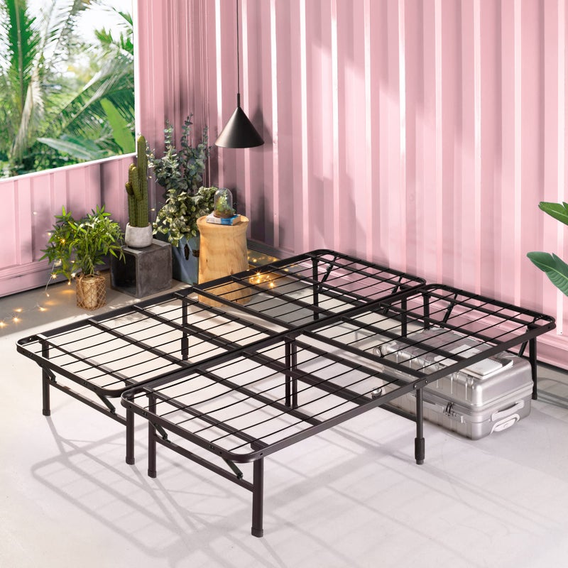 Zinus ZINUS SmartBase ToolFree Assembly Mattress Foundation 14 Inch Metal Platform Bed Frame No Box Spring Needed Sturdy Steel Frame Underbed Storage Cal King 