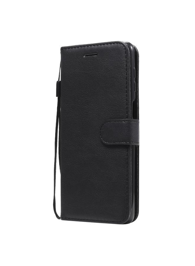 اس-توب جراب لهاتف Samsung Galaxy M51، جراب جلدي واقي قابل للطي أفقيًا بلون سادة مع حامل وفتحات للبطاقات ومحفظة وإطار صورة وحبل - Image 2