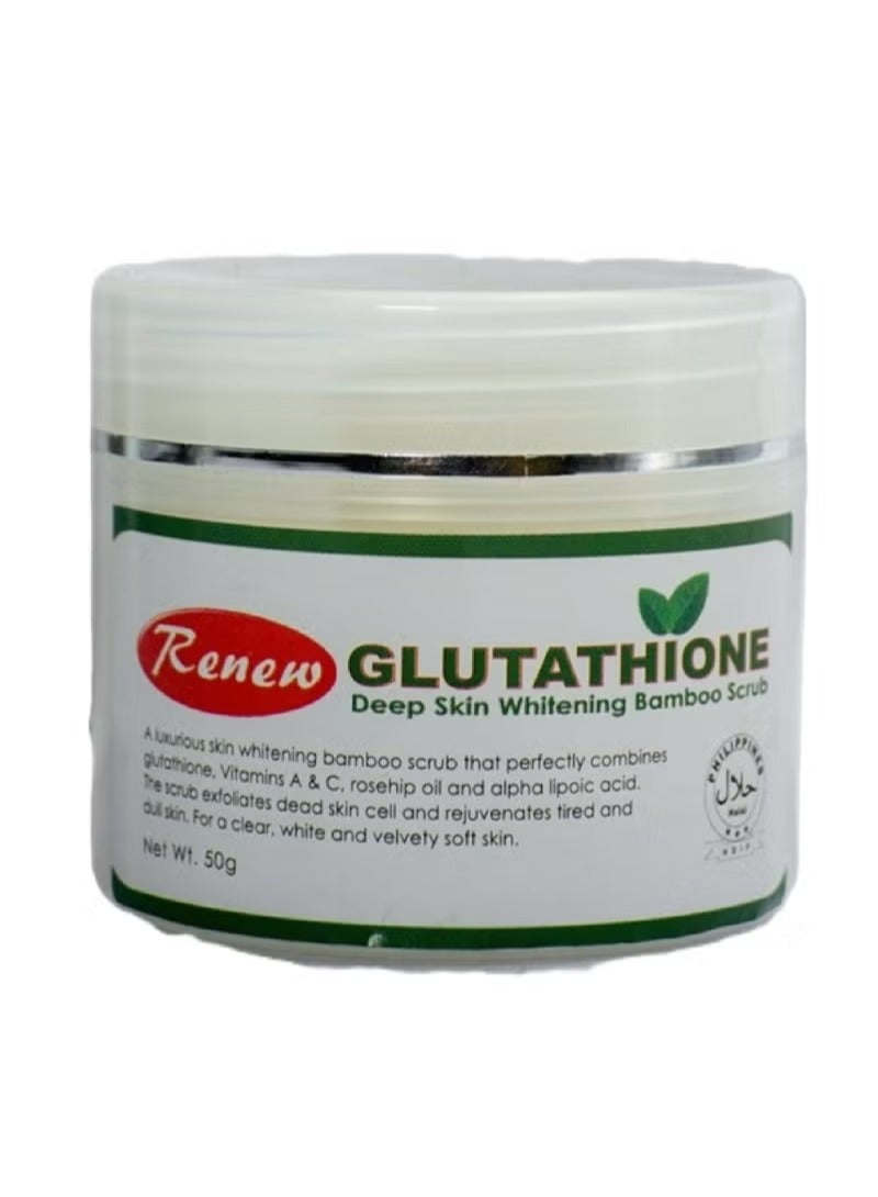 رينيو مقشر الخيزران لتبييض البشرة بعمق بالجلوتاثيون ٥٠ جم