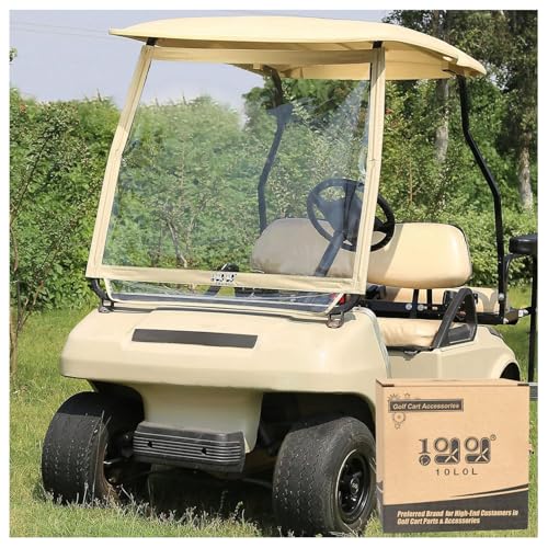 10L0L Golf Cart Foldable Windshield for Club Car DS Portable Clear PVC ImpactResistant Windproof - Image 1