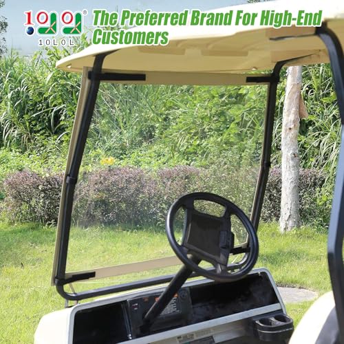10L0L Golf Cart Foldable Windshield for Club Car DS Portable Clear PVC ImpactResistant Windproof - Image 3