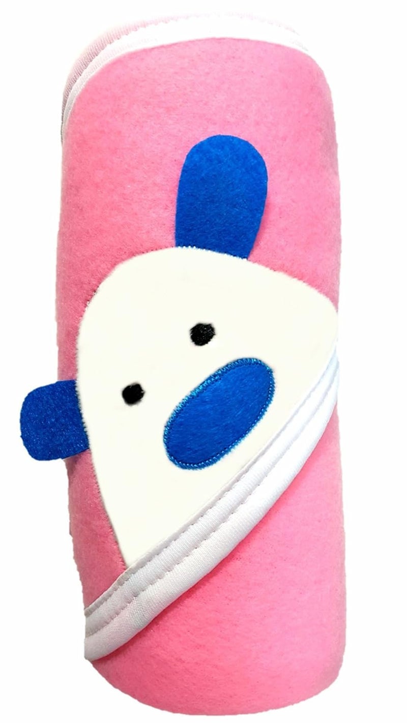 BRANDONN Newborn Biggest Size (36 INCH X 27 INCH) with Fancy Boon Border Baby Blanket for Babies (Pack of 2;Pink & HOTPINK) - Image 2