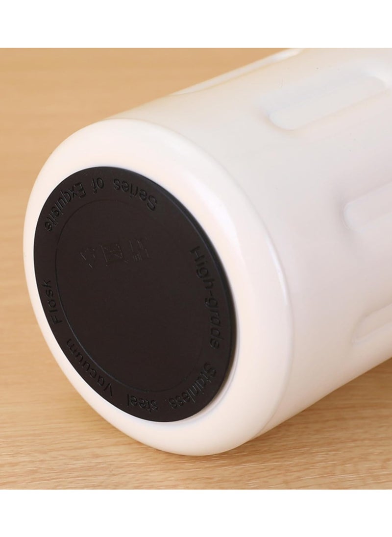 Twisoo - Twisoo Coffee Thermos with Smart Temperature Display, 500ml Stainless Steel Leak-Proof Travel Mug, Hot & Cold, Cream - Image 1