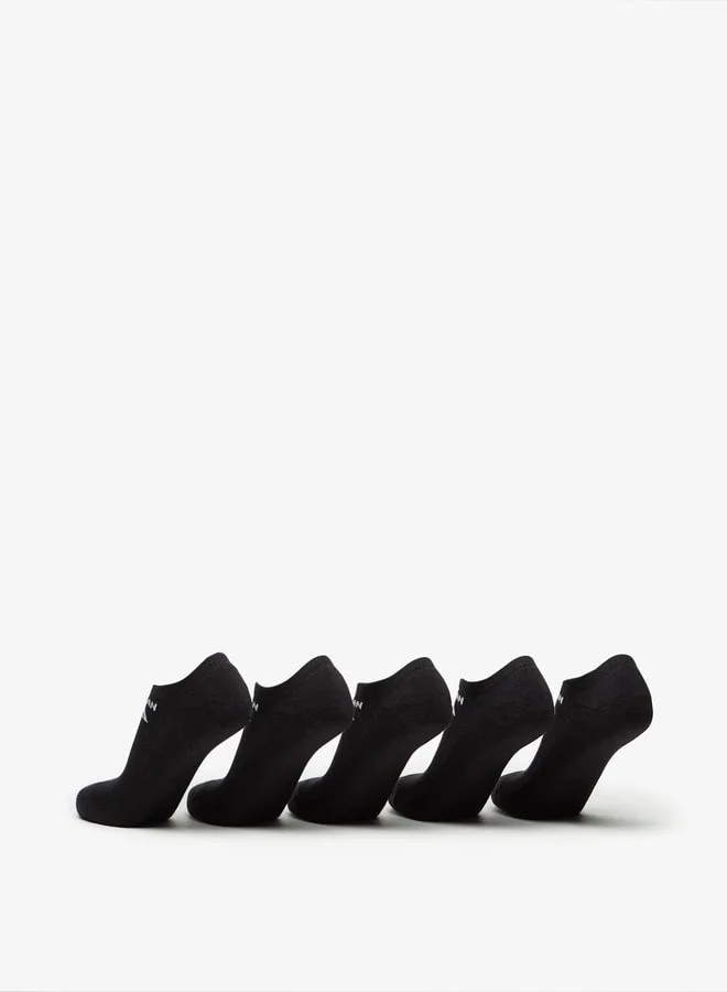 OAKLAN Women's Logo Print Ankle Length Sports Socks - Set of 5
