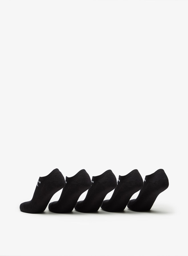 OAKLAN Women's Logo Print Ankle Length Sports Socks - Set of 5 - Image 3