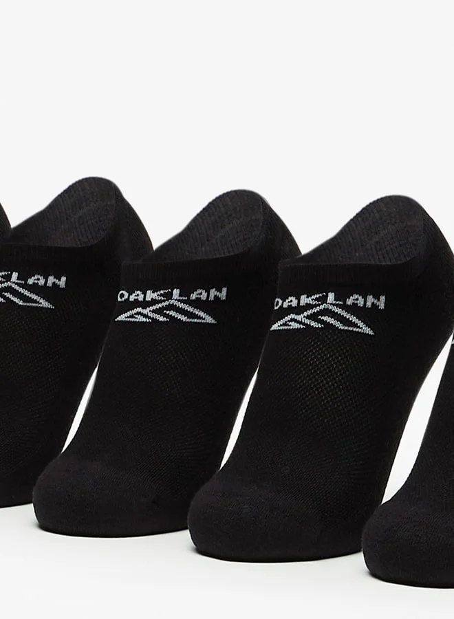 أوكلان Women's Logo Print Ankle Length Sports Socks - Set of 5