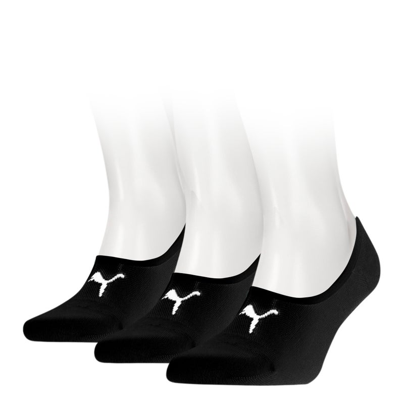 Footie Mens Black 3 Pack Socks