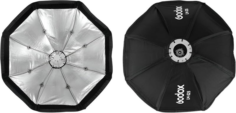 Godox LM-S25 Mini Octagonal Softbox Diffuser Compatible with Lux Master Retro Camera Flash - Image 4