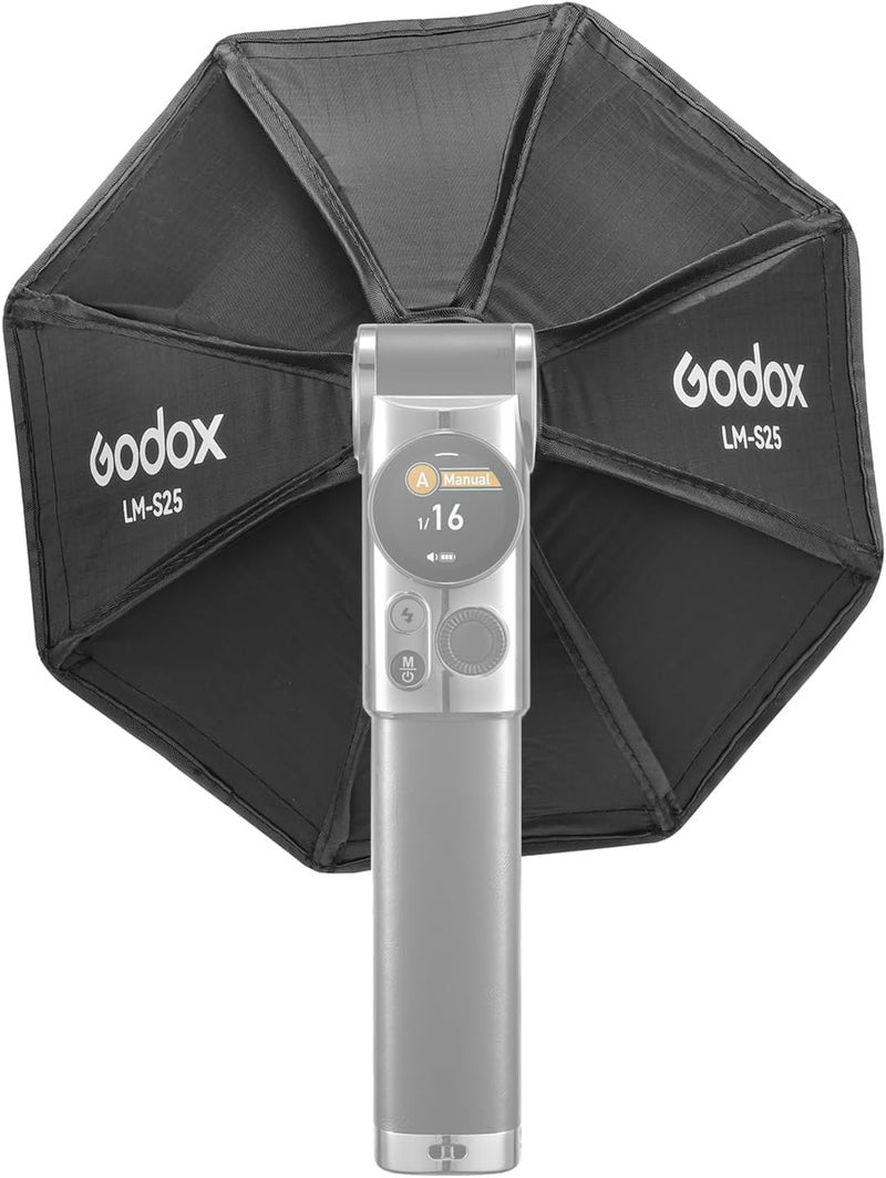 Godox LM-S25 Mini Octagonal Softbox Diffuser Compatible with Lux Master Retro Camera Flash - Image 5