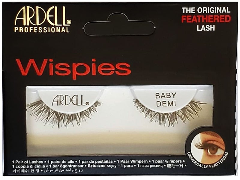 ARDELL (Pack of 4 Pairs) Ardell Baby Demi Wispies, Black - Image 1