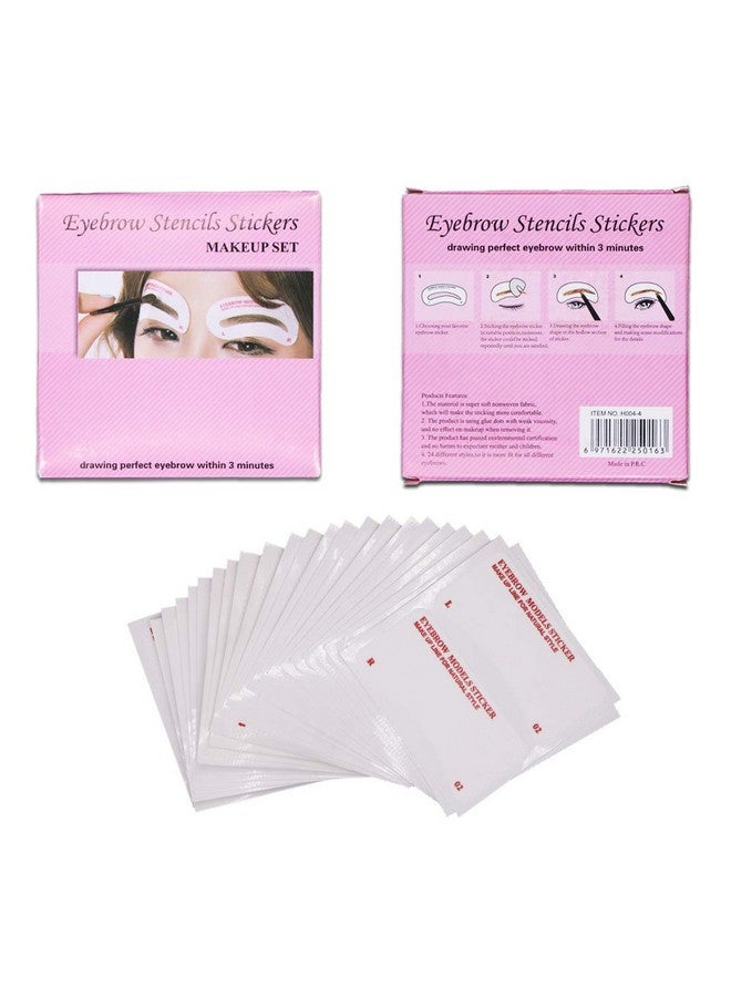 GOETOR 60 Pcs Eyebrow Stencils 6 Styles Non Woven Shaping Grooming Stencil Kit Eyebrow Drawing Guide Makeup Template Diy Tools For Beginners - Image 3