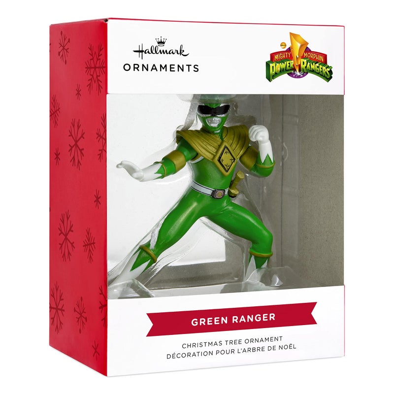 هولمارك Hallmark Hasbro Power Rangers Green Ranger Christmas Ornament - Image 3