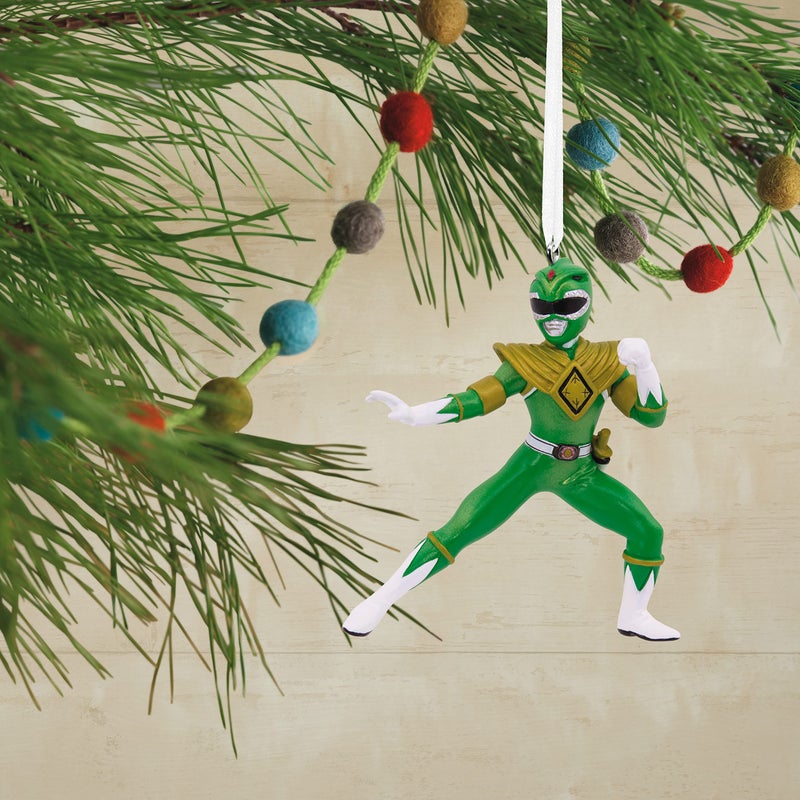 هولمارك Hallmark Hasbro Power Rangers Green Ranger Christmas Ornament - Image 5