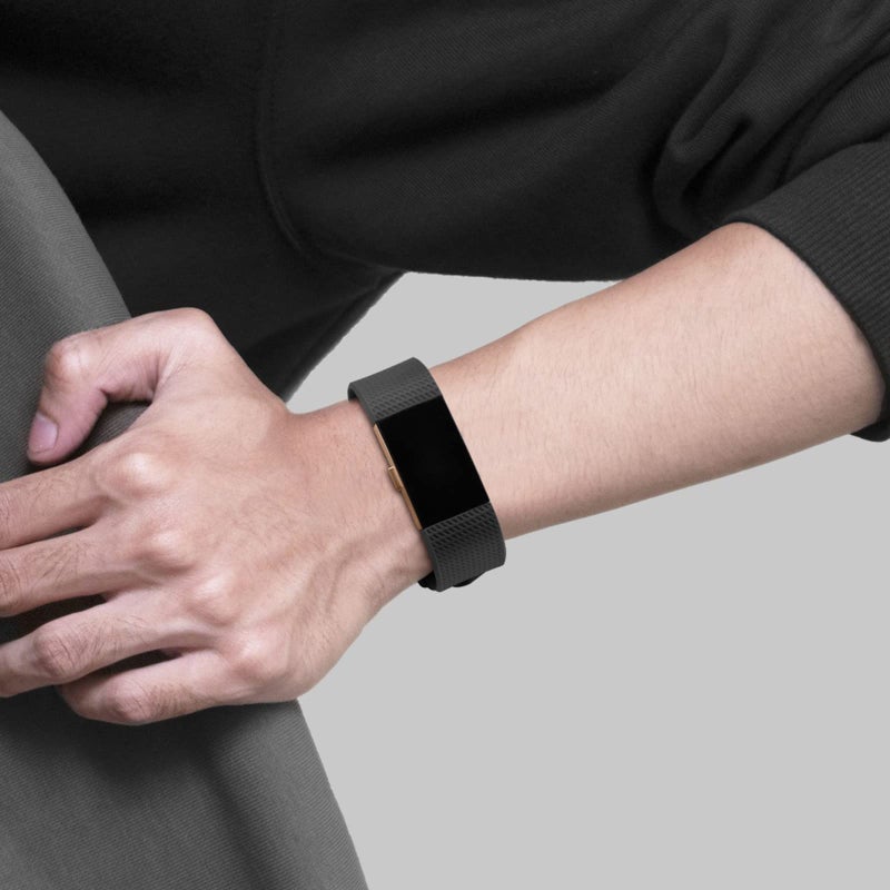 Tobfit 6 PACK Sport Bands Compatible with Fitbit Charge 2 Bands for Women Men, Soft Silicone Waterproof Straps Replacement Wristbands for Fitbit Charge 2 / Charge 2 HR Fitness Tracker, Small - Image 5