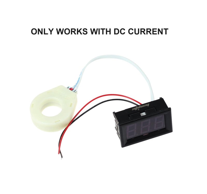 bayite DC 5-120V 100A Mini Digital Current Voltage Amp Meter Ammeter Gauge with Hall Effect Sensor Transformer - Image 2
