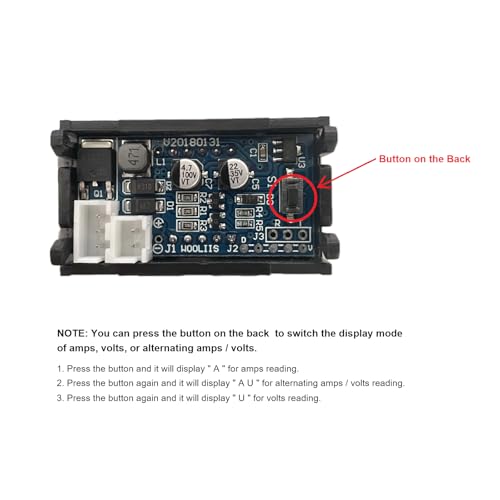 bayite DC 5-120V 100A Mini Digital Current Voltage Amp Meter Ammeter Gauge with Hall Effect Sensor Transformer - Image 3