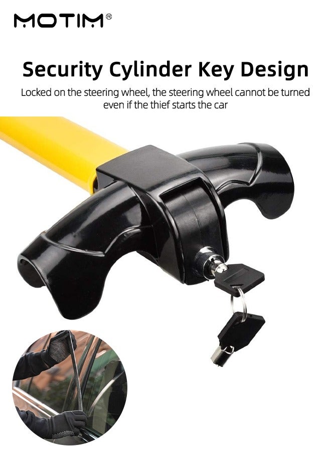Motim Car Steering Wheel Lock T Type, Car Anti-theft Locks Car Security Locks - Image 3