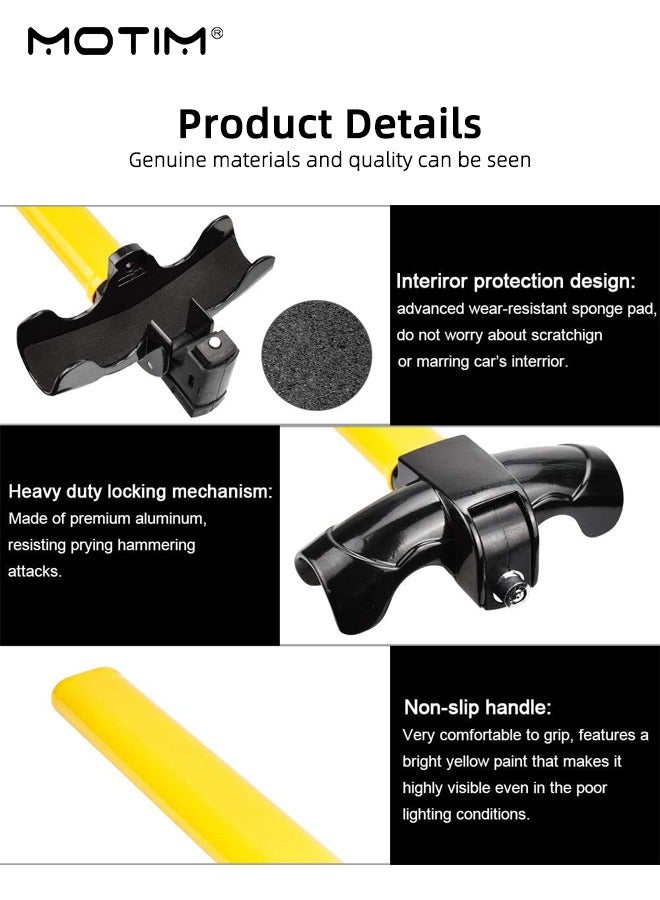 Motim Car Steering Wheel Lock T Type, Car Anti-theft Locks Car Security Locks - Image 5