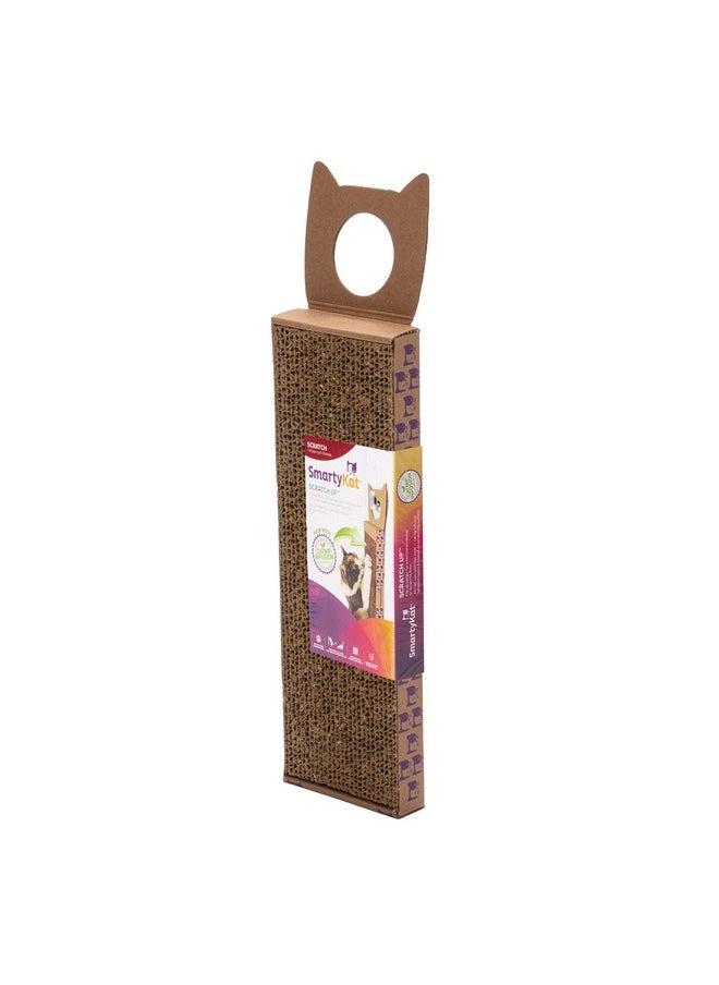 SmartyKat SmartyKat Scratch Up Corrugated Hanging Cat Scratcher, Catnip Infusion Technology - Brown, Single Wide  - Image 1